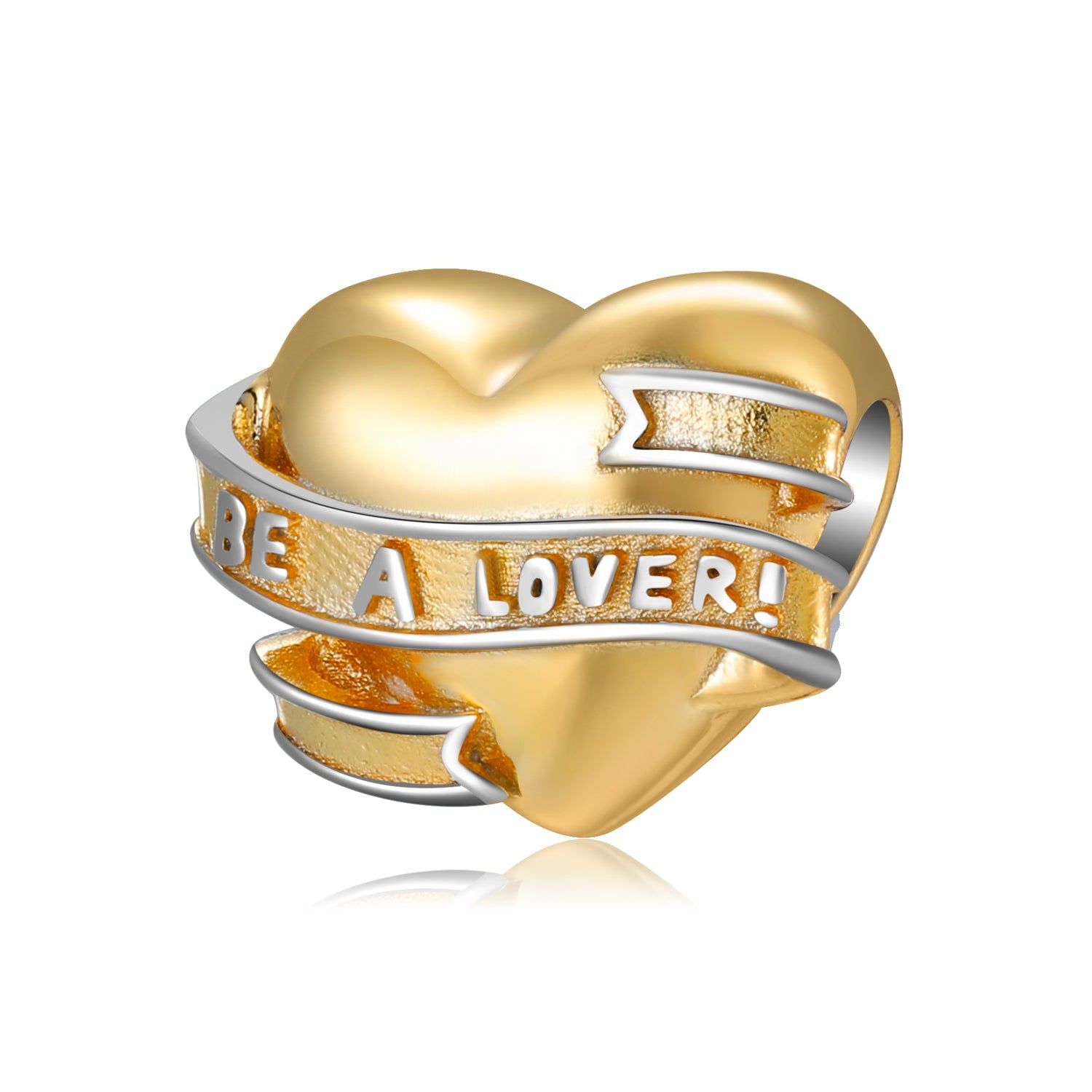 Goldenes Herz "Be a Lover"