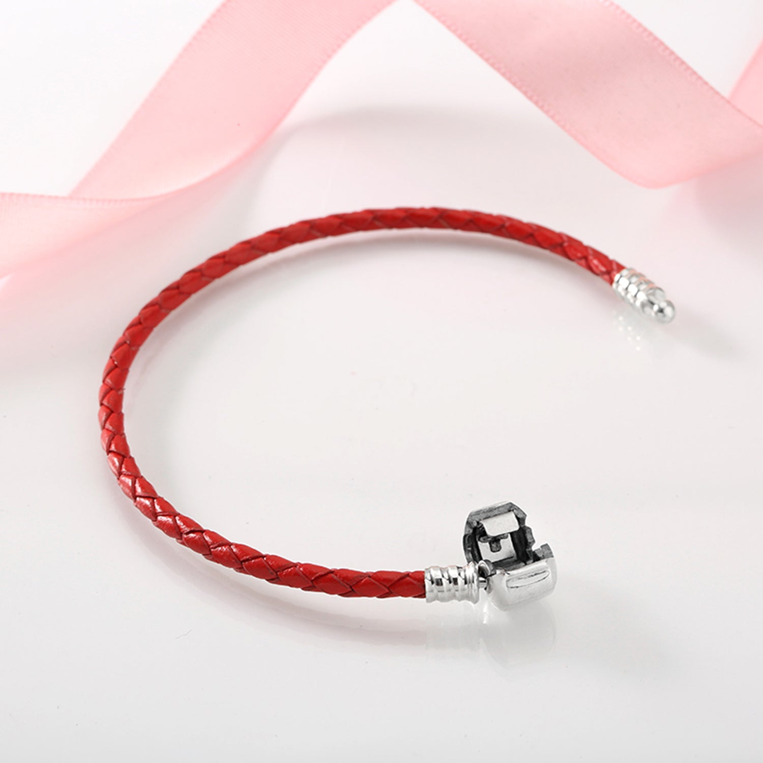 Red leather bracelet