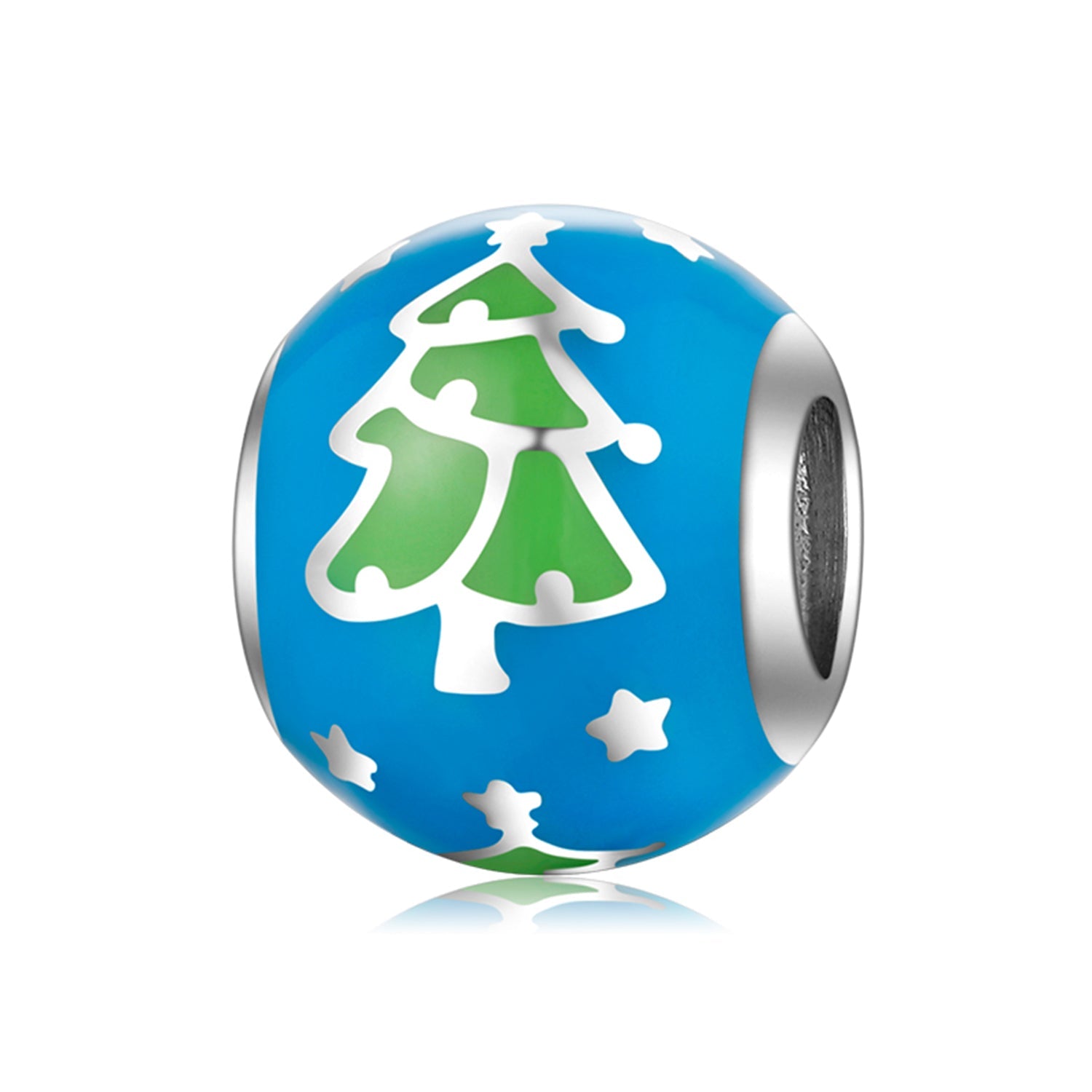 Christmas ball with fir tree