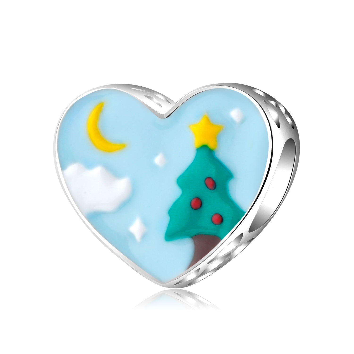 Heart with Christmas tree