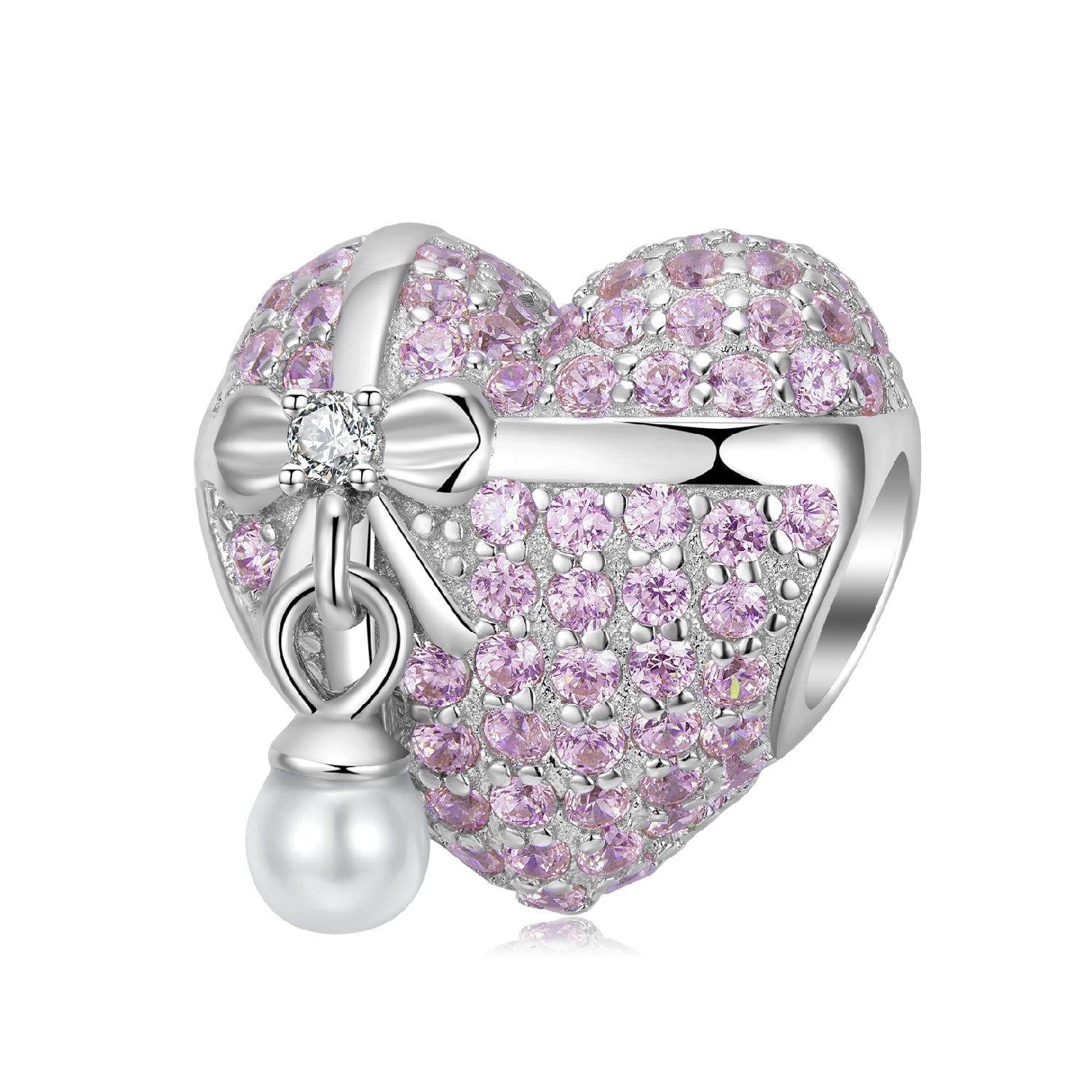 Gifts heart with diamonds