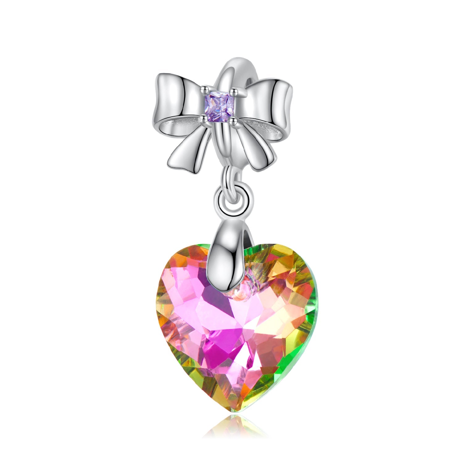 Heart gemstone necklace