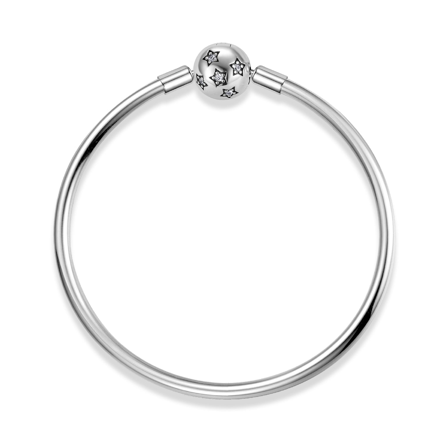 Bangle with star ball clip